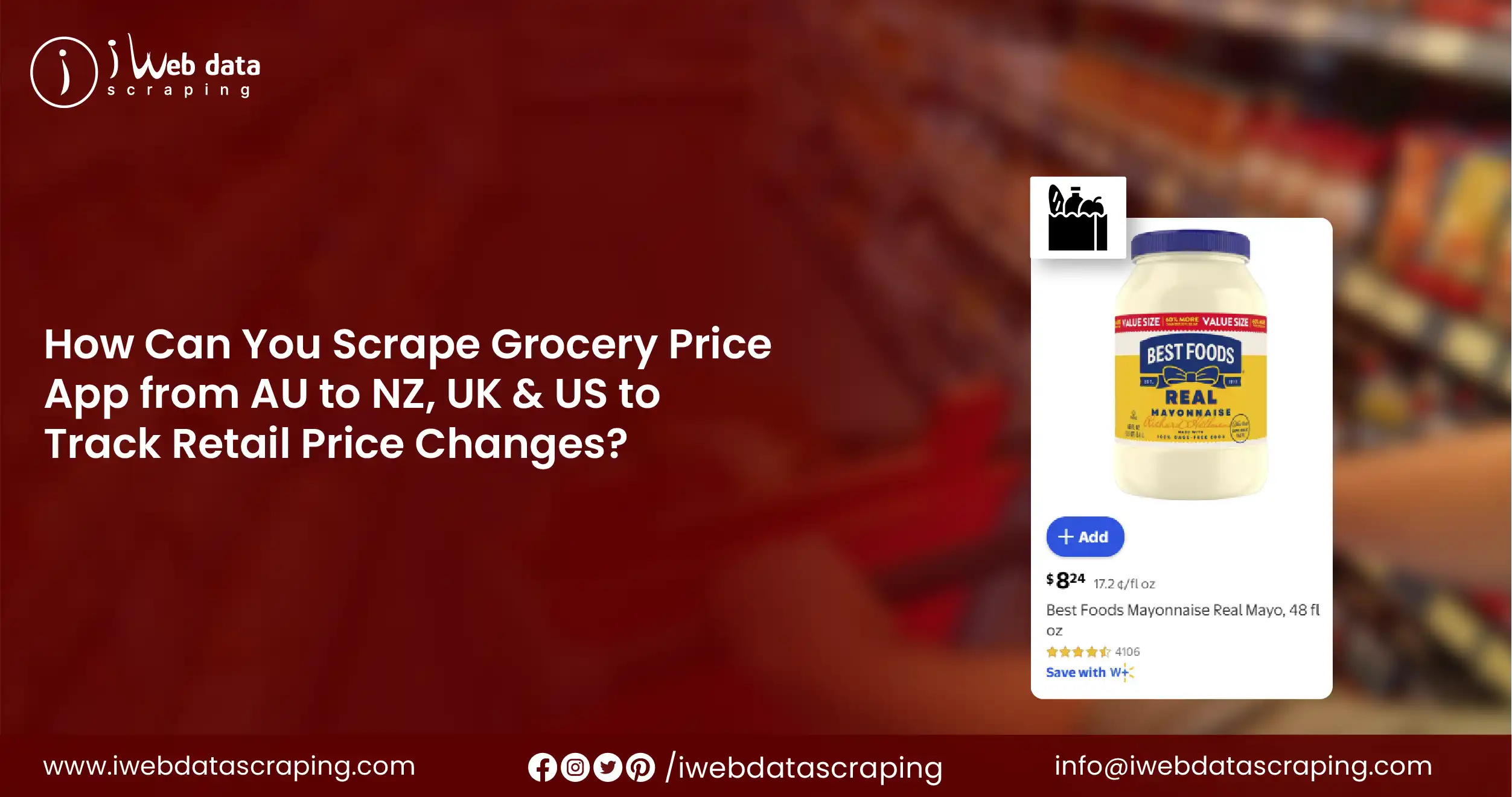 Scrape Grocery Price App from AU to NZ, UK & US